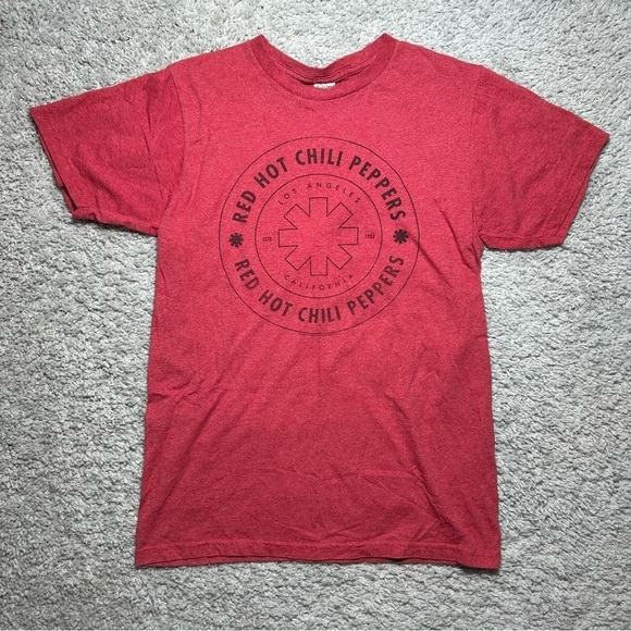 Red Hot Chili Peppers Mens Medium Crewneck Tee Casual LA 1983 Concert Music Band - Picture 1 of 3
